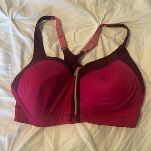 C9 Champion Power Shape Max Zip Sports Bra - Burgundy 38D